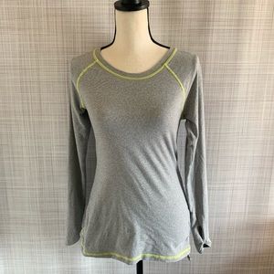 Lucy Striped Running Top with Thumb Holes